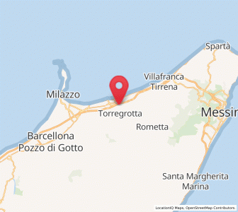 Map of Torregrotta, Sicily