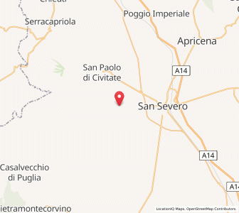 Map of Torremaggiore, Apulia