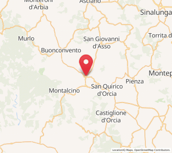Map of Torrenieri, Tuscany