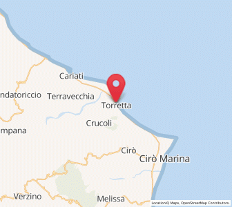 Map of Torretta, Calabria