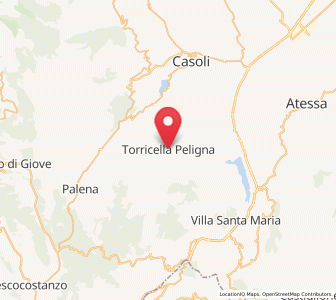 Map of Torricella Peligna, Abruzzo
