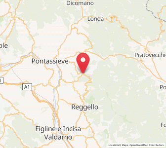 Map of Tosi, Tuscany