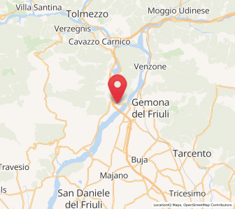 Map of Trasaghis, Friuli Venezia Giulia