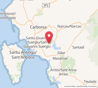 Map of Tratalias, Sardinia