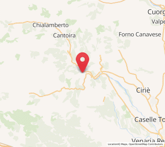Map of Traves, Piedmont