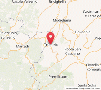 Map of Tredozio, Emilia-Romagna