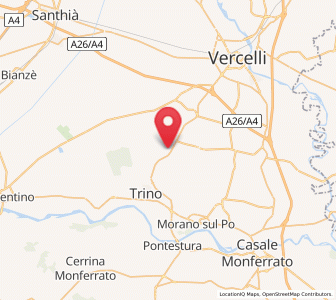 Map of Tricerro, Piedmont