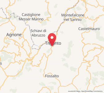 Map of Trivento, Molise