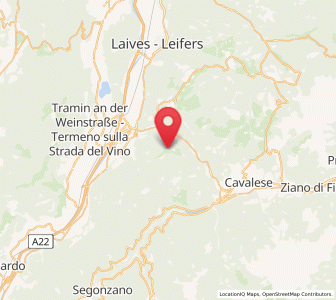 Map of Trodena, Trentino-Alto Adige