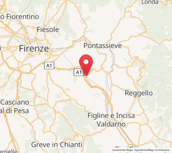 Map of Troghi, Tuscany