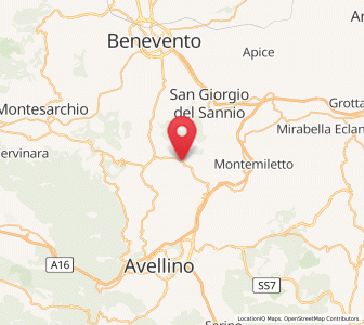 Map of Tufo, Campania