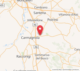 Map of Tuninetti, Piedmont