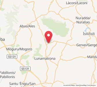 Map of Turri, Sardinia