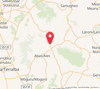 Map of Usellus, Sardinia