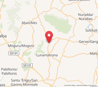 Map of Ussaramanna, Sardinia