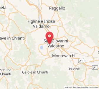 Map of Vacchereccia, Tuscany