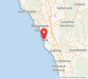 Map of Vada, Tuscany