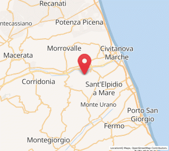 Map of Vagli, The Marches