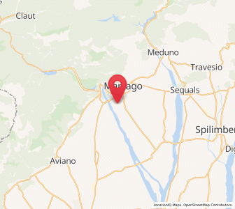 Map of Vajont, Friuli Venezia Giulia