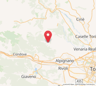 Map of Val della Torre, Piedmont