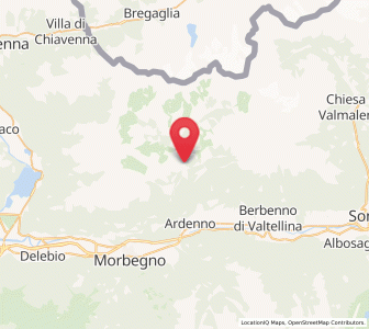 Map of Val Masino, Lombardy