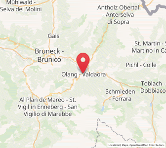 Map of Valdaora, Trentino-Alto Adige