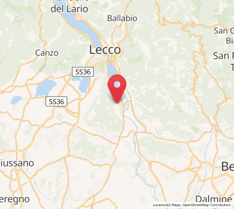 Map of Valgreghentino, Lombardy