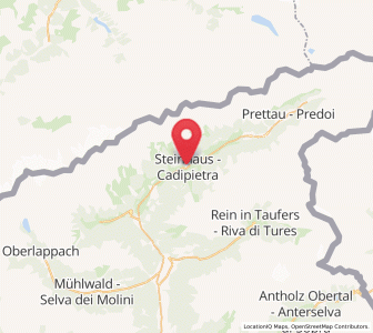 Map of Valle Aurina - Ahrntal, Trentino-Alto Adige