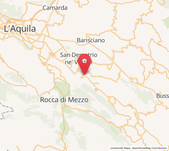 Map of Vallecupa, Abruzzo