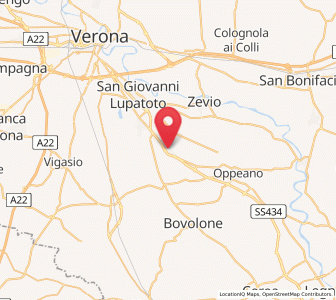 Map of Vallese, Veneto