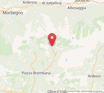 Map of Valleve, Lombardy