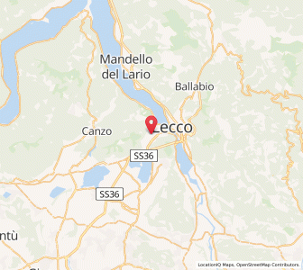 Map of Valmadrera, Lombardy