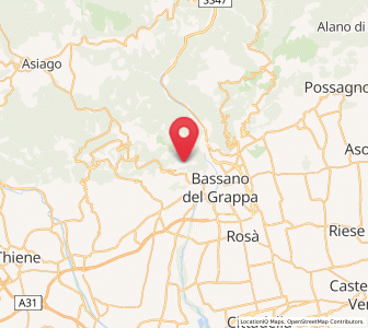 Map of Valrovina, Veneto