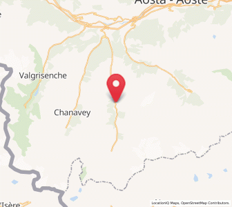 Map of Valsavarenche, Aosta Valley