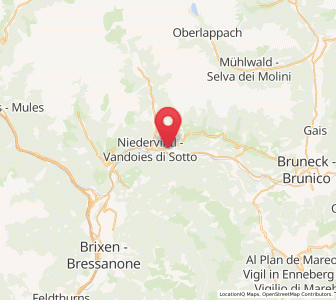 Map of Vandoies di Sopra, Trentino-Alto Adige