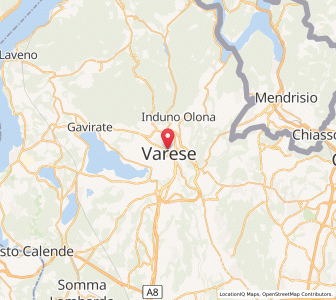 Map of Varèse, Lombardy