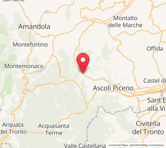Map of Venarotta, The Marches