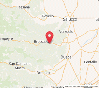 Map of Venasca, Piedmont