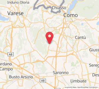 Map of Veniano, Lombardy