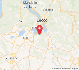Map of Vergano-Villa, Lombardy