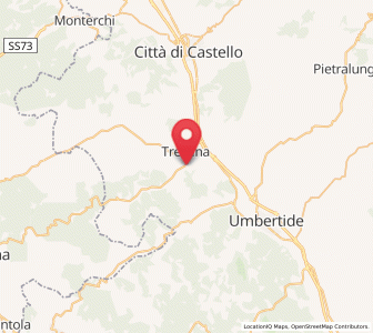 Map of Verna, Umbria