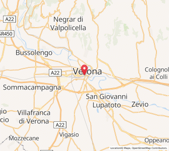 Map of Vérone, Veneto
