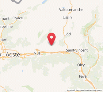 Map of Verrayes, Aosta Valley