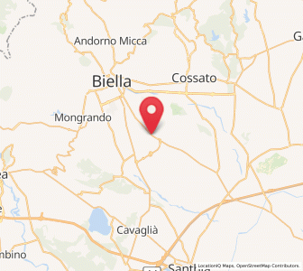 Map of Verrone, Piedmont
