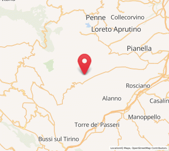 Map of Vicoli, Abruzzo