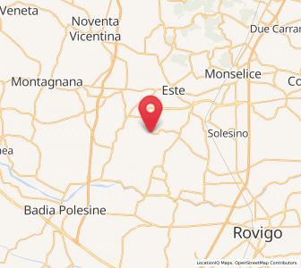 Map of Vighizzolo d'Este, Veneto