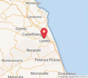 Map of Villa Musone, The Marches