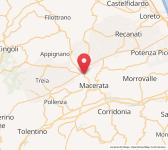 Map of Villa Potenza, The Marches