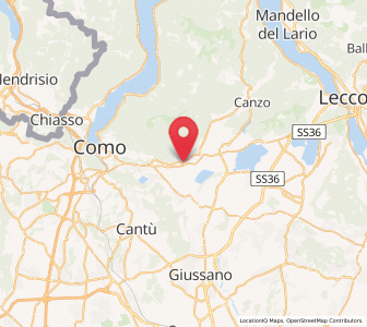 Map of Vill'Albese, Lombardy