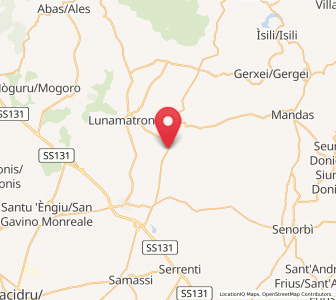 Map of Villamar, Sardinia